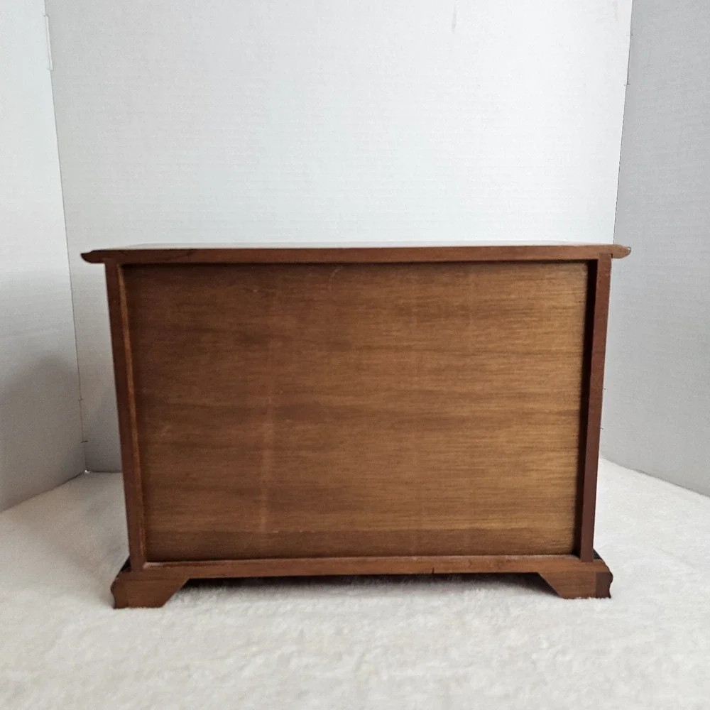 Vintage Wooden Jewelry Box Cabinet